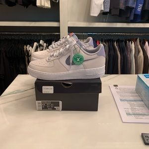 NIB Men’s Nike AF 1 Low Pure Plat Indigo Fog 9.5